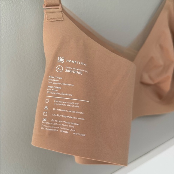 Honeylove CrossOver Bra in Sand - 38D/DD(E) - Picture 10 of 10